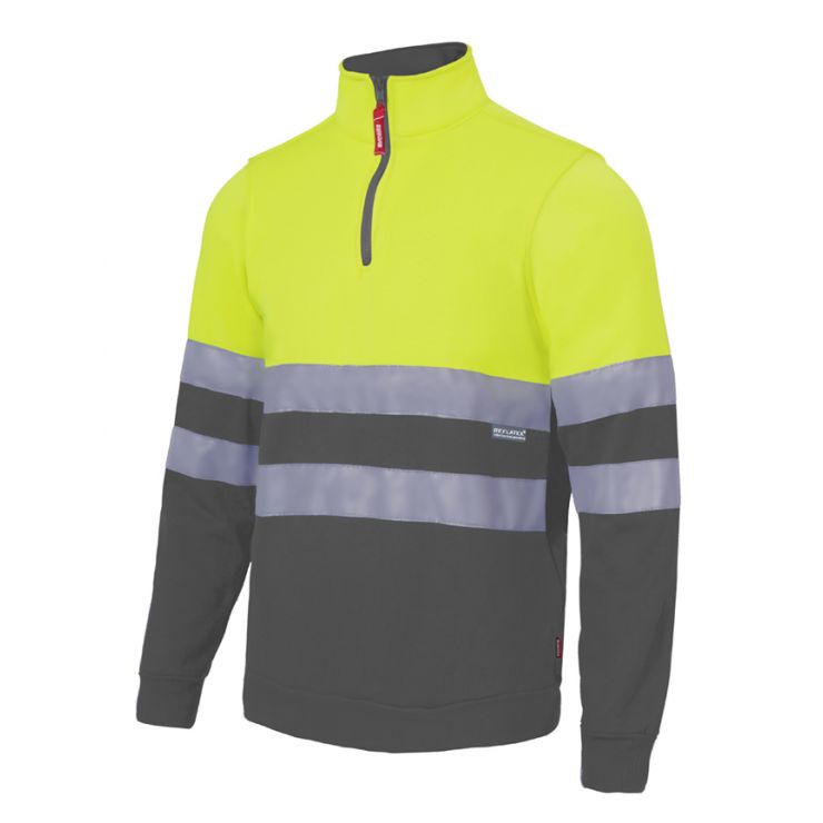 SWEATSHIRT BICOLOR cinza