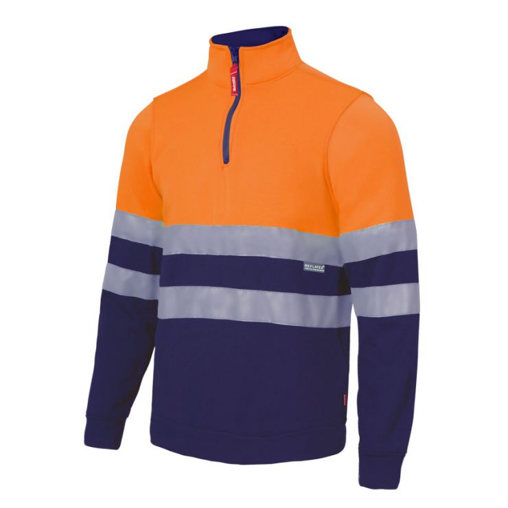 SWEATSHIRT BICOLOR laranja